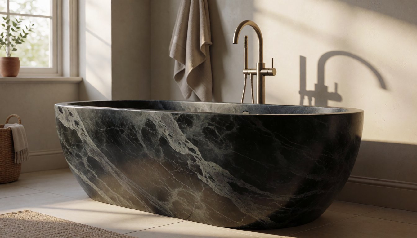 stone bathtub by Gladystone