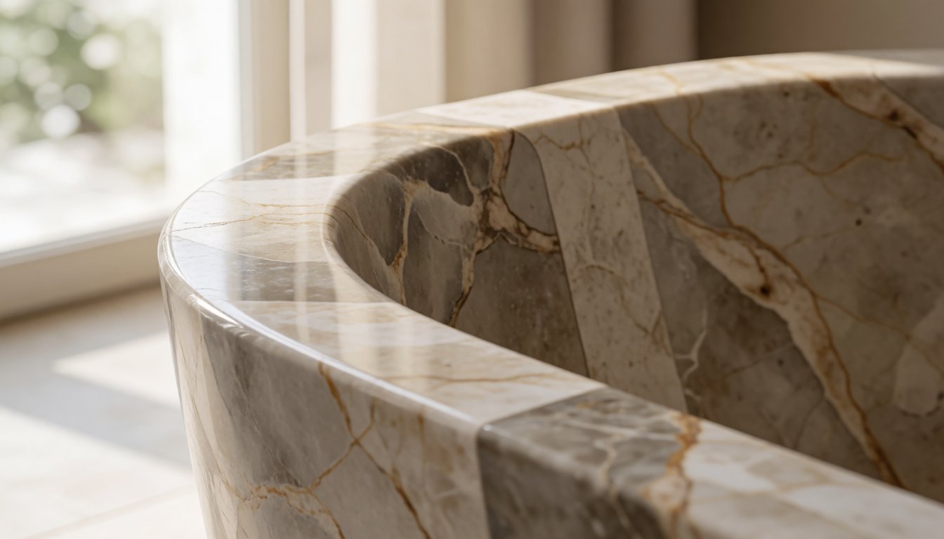 stone bathtub by Gladystone