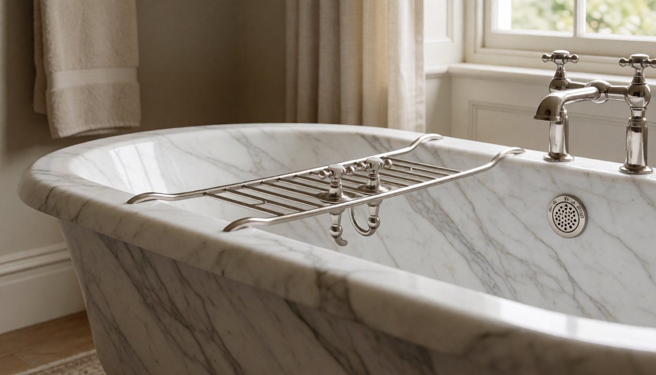 stone bathtub