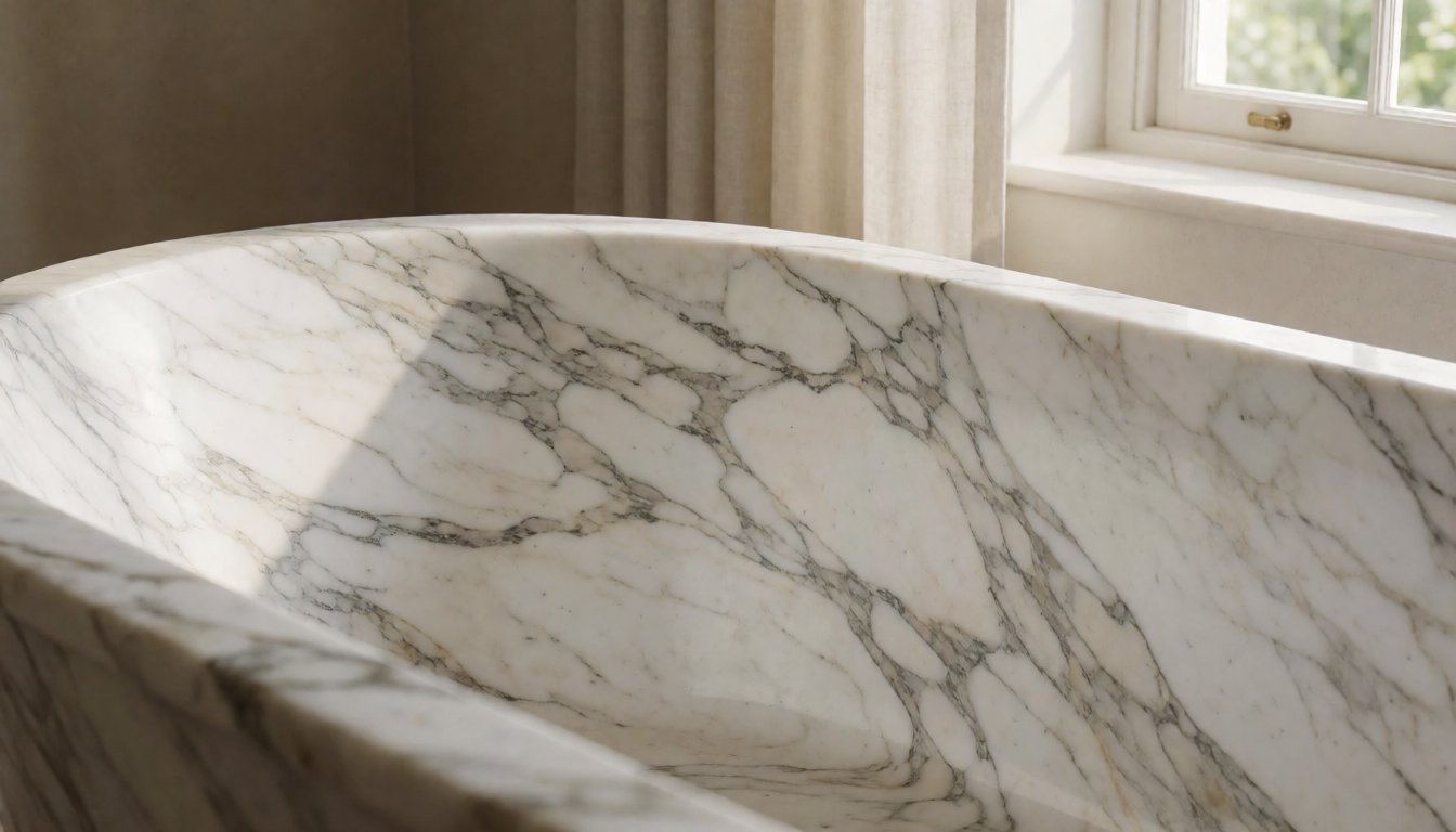 stone bathtub