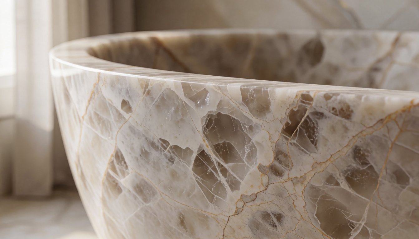 stone bathtub by Gladystone