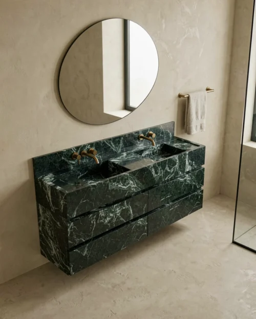 marble-bathroom-vanity-double-sink-unit-1 Marble Bathroom Vanity Double Sink & Unit — Marble natural stone Bathroom Cabinet (hero view), Gladystone handcrafted