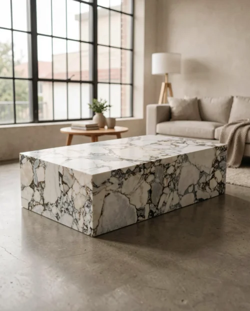 ocean-storm-marble-rectangle-plinth-coffee-table-1 Ocean Storm Marble Rectangle Plinth Coffee Table — Ocean Storm Marble natural stone Coffee Table (hero view), Gladystone handcrafted