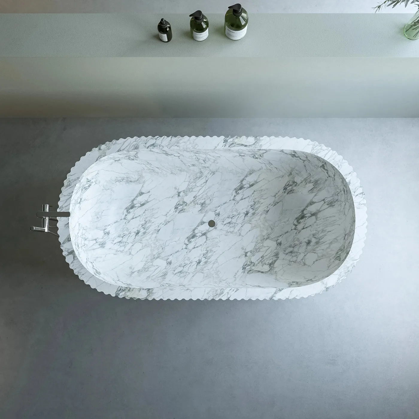 Statuario Marble Luxury Bathtub — Statuario Marble natural stone Bathtubs (product view), Gladystone handcrafted