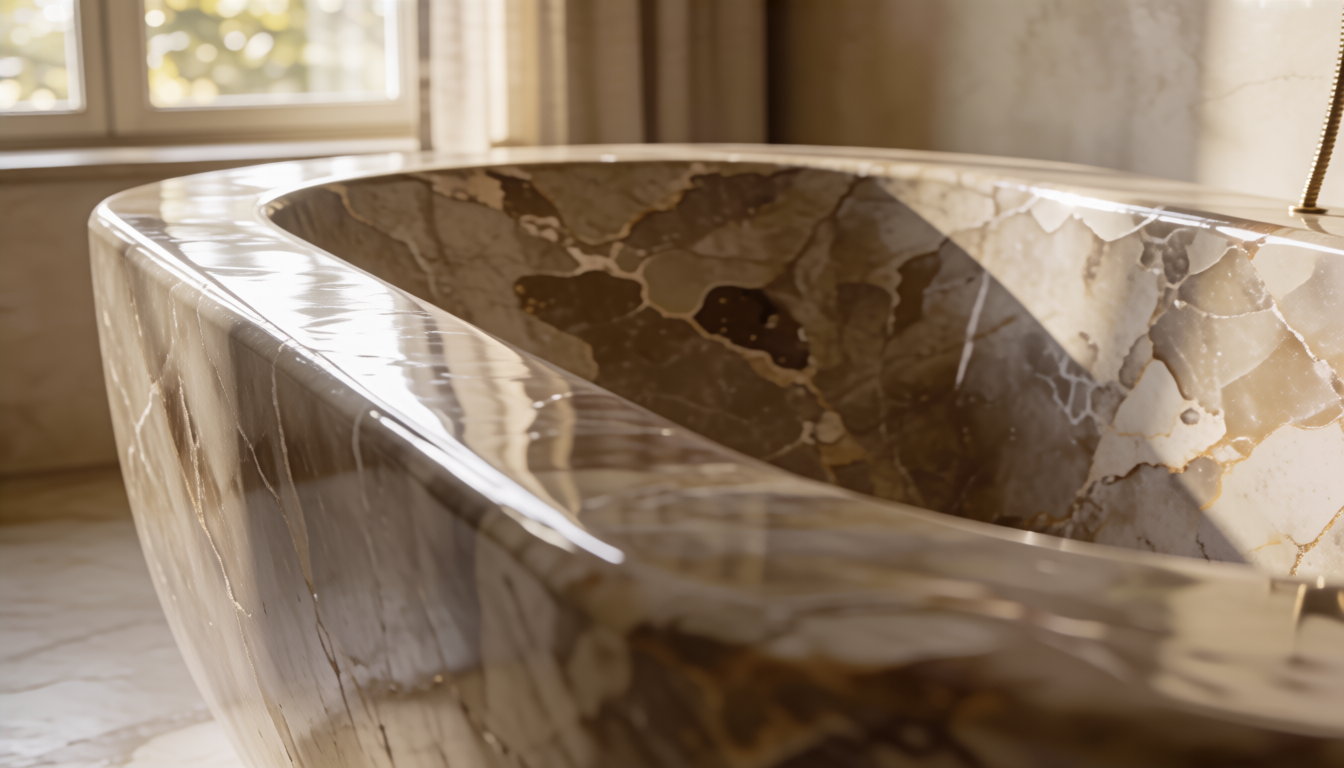 stone bathtub by Gladystone