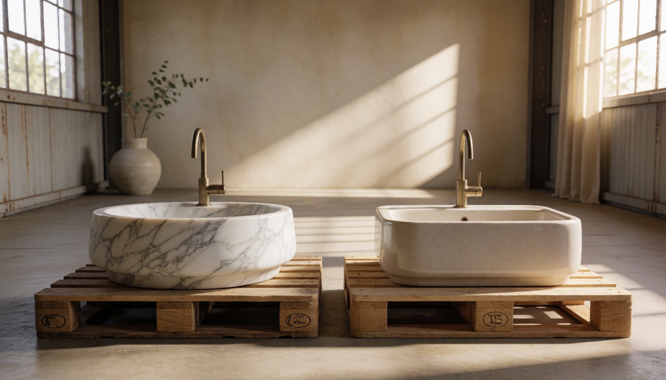 Marble Sink Bowl vs Ceramic: What Importers Should Know - natural stone decor scene 3