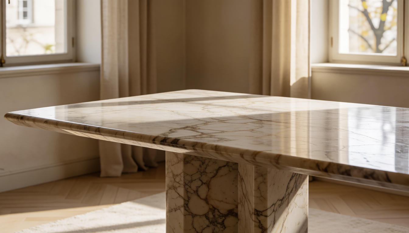 Round vs Rectangular Marble Dining Table: Which Fits - natural stone decor scene 1