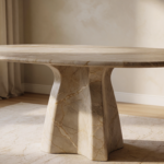 Marble Dining Table Base: Pedestal vs Four-Leg - stone decor scene 1